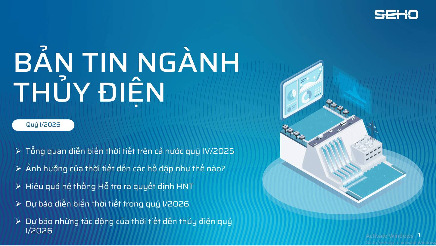 Bản tin ngành thủy điện Quý I/2026